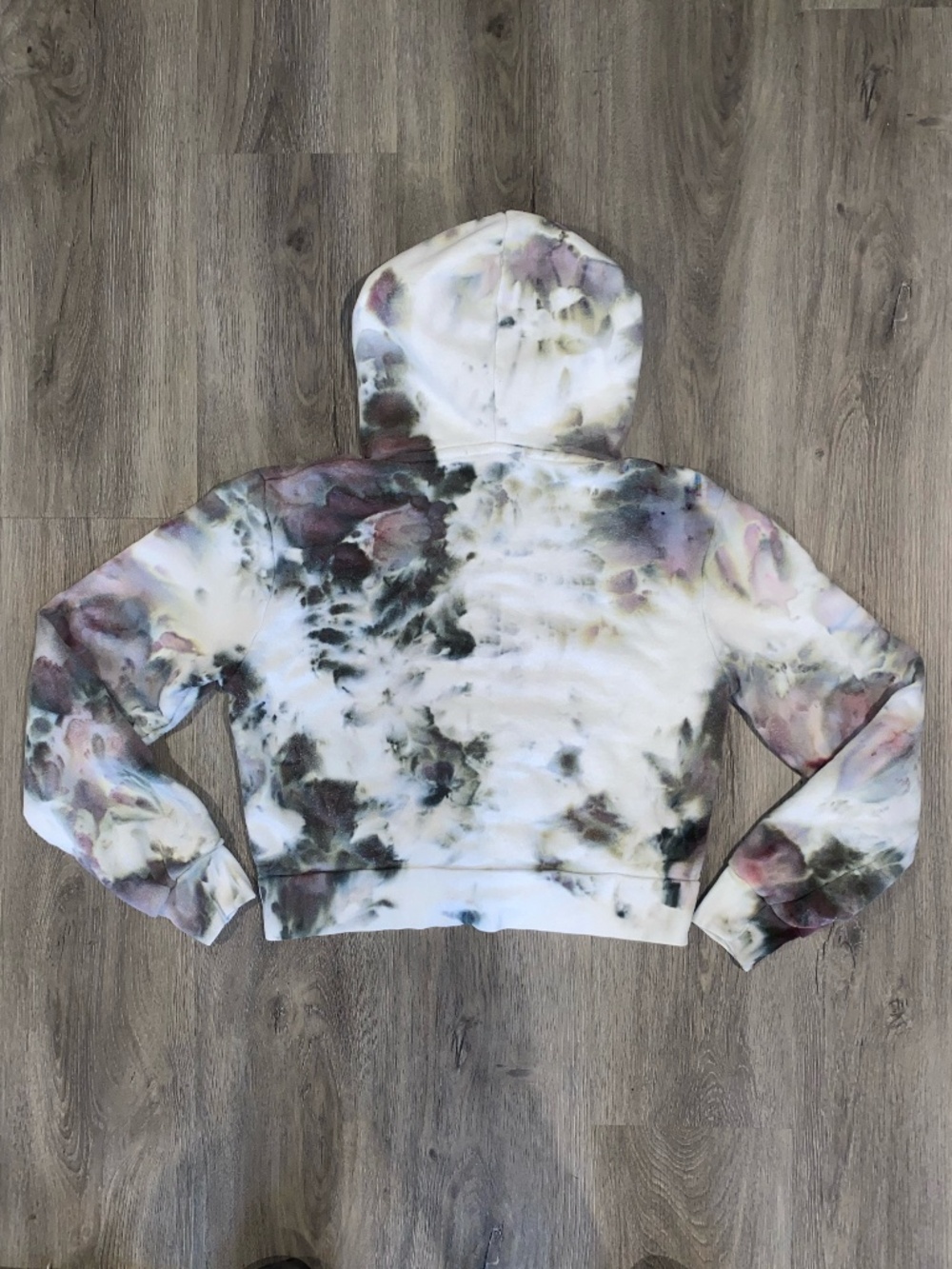 💫 Brandy Melville REMXD CUSTOM - Cropped Hoodie - One Size 💫 - Picture 2 of 4